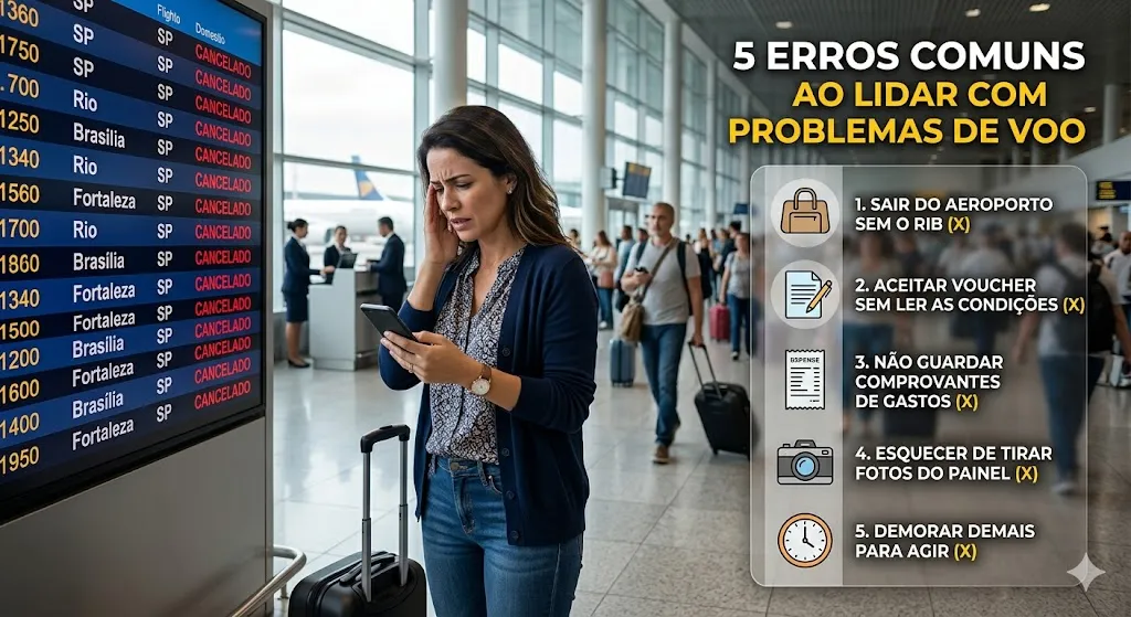 5 Erros Comuns ao Lidar com Problemas de Voo e Como Evitá-los